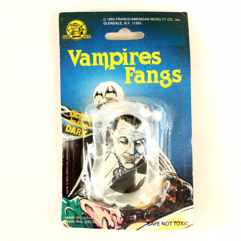 Vintage Halloween Vampires Fangs Collectible by Franco Novelty (c.1990s) - thirdshift