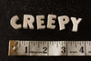 Vintage White Ceramic Push Pins "CREEPY" (c.1940s) - thirdshift