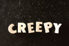 Vintage White Ceramic Push Pins "CREEPY" (c.1940s) - thirdshift