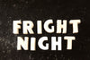 Vintage White Ceramic Push Pins "FRIGHT NIGHT" (c.1940s) - thirdshift