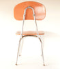 Vintage School Chair, Chrome and Orange Composite, C.F. Church Corex N2 (c.1950s) - thirdshift