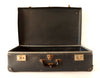 Vintage Metal Airway Luggage in Black by E.J. Gausepohl Luggage Shop (c.1900s) - thirdshift