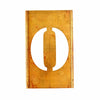 Vintage Brass Stencil Number "0" Reese's Interlocking Stencils, 4-1/2" tall (c.1950s) - thirdshift