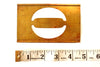 Vintage Brass Stencil Number "0" Reese's Interlocking Stencils, 4-1/2" tall (c.1950s) - thirdshift