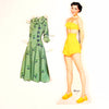 Vintage Wood Paper Doll "Margie" with Clothing, made by Whitman (c.1940s) - thirdshift