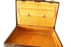 Vintage Large Suitcase in Dark Brown Textured Leather  (c.1940s) - thirdshift