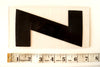 Vintage Industrial Marquee Sign Letter "Z", Black on Clear Thick Acrylic, 7" tall (c.1970s) - thirdshift