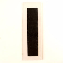 Vintage Industrial Marquee Sign Letter "I", Black on Clear Thick Acrylic, 7" tall (c.1970s) - thirdshift