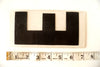 Vintage Industrial Marquee Sign Letter "E", Black on Clear Thick Acrylic, 7" tall (c.1970s) - thirdshift
