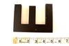 Vintage Industrial Letter "E" 3D Sign Letter in Black Heavy Plastic, 5" tall (c.1980s) - thirdshift
