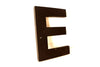 Vintage Industrial Letter "E" 3D Sign Letter in Black Heavy Plastic, 5" tall (c.1980s) - thirdshift
