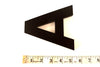 Vintage Industrial Letter "A" 3D Sign Letter in Black Heavy Plastic, 5" tall (c.1980s) - thirdshift