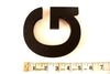 Vintage Industrial Letter "G" 3D Sign Letter in Black Heavy Plastic, 5" tall (c.1980s) - thirdshift