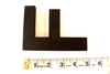 Vintage Industrial Letter "F" 3D Sign Letter in Black Heavy Plastic, 5" tall (c.1980s) - thirdshift