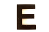 Vintage Industrial Letter "E" 3D Sign Letter in Black Heavy Plastic, 5" tall (c.1980s) - thirdshift