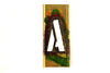 Vintage Brass Stencil Letter "A" Reese's Interlocking Stencils, 4" tall (c.1950s) - thirdshift