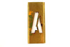Vintage Brass Stencil Letter "A" Reese's Interlocking Stencils, 4" tall (c.1950s) - thirdshift