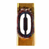 Vintage Brass Stencil Letter "O" Reese's Interlocking Stencils, 4" tall (c.1950s) - thirdshift