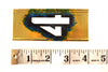 Vintage Brass Stencil Number "4" Reese's Interlocking Stencils, 4" tall (c.1950s) - thirdshift