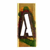 Vintage Brass Stencil Letter "A" Reese's Interlocking Stencils, 4" tall (c.1950s) - thirdshift