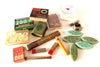 Vintage Instant Office Supply Collection, Leads, Erasers, Stickers, Map Pins (c.1950s) - thirdshift