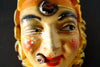 Vintage Smoking Clown Chalkware String Holder Face with Cigar (c.1940s) - thirdshift