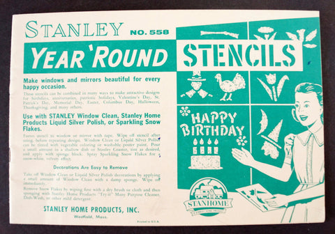 Vintage Stanley Year 'Round Stencils No. 558 (c.1950s) - thirdshift