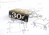 Vintage Metal Price Tag Holder with Price Tag from General Store (c.1900s) - thirdshift