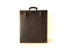 Vintage Black Fiberboard Storage Case, Front Opening, Metal Corners (c.1950s) - thirdshift