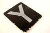 Vintage Alphabet Letter "Y" Card with Textured Surface in Black and White (c.1950s) - thirdshift
