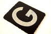 Vintage Alphabet Letter "G" Card with Textured Surface in Black and White (c.1950s) - thirdshift
