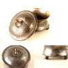 Vintage Collar Button Quadruple Silverplate Box by E.G. Webster and Sons (c.1910s) - thirdshift