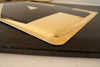 Vintage Industrial Metal Number 4 Sign, Gas Station Sign in Ivory and Black, 13.5" tall (c.1950s) - thirdshift