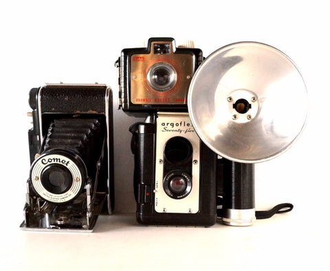 Vintage Camera Collection / Argoflex 75, USCC Folding Comet, Brownie Bullet (c.1950s) - thirdshift