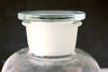 Vintage Glass Apothecary Jar with Glass Stopper, Large 12" tall (c.1950s) - Science Pharmacy Jar - thirdshift