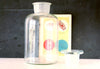 Vintage Glass Apothecary Jar with Glass Stopper, Large 12" tall (c.1950s) - Science Pharmacy Jar - thirdshift