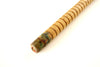 Vintage Industrial Textile Wood Quill Bobbin Spool with Metal Bands (c.1920s) N3 - thirdshift