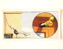 Vintage "Household Hints" Cigarette Card #49 "Making a Wireless Aerial" (c.1936) - thirdshift