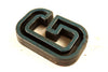 Vintage Industrial Letter "G" Black with Blue and Green Paint, 2" tall (c.1940s) - thirdshift