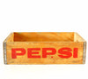 Vintage Pepsi-Cola Wooden Beverage Crate #1-81, Pepsi Crate in Red (c.1981) - thirdshift