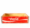 Vintage Coca-Cola Wooden Beverage Crate #8-80, Coke Crate in Red and White (c.1977) - thirdshift