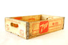 Vintage 7-Up Wooden Beverage Crate #12-82, 7-Up Crate in Red (c.1982) - thirdshift