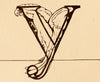 Vintage Letter "Y" Flashcard / Phonics Card (c.1941) - thirdshift