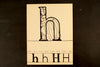 Vintage Letter "H" Flashcard / Phonics Card (c.1941) - thirdshift