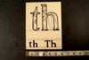 Vintage "TH" Phonics Flashcard (c.1941) - thirdshift