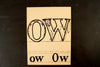 Vintage "OW" Phonics Flashcard (c.1941) - thirdshift