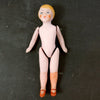 Vintage Jointed Bisque Doll, Molded Blonde Hair, Painted Features, Germany (c.1890s) N4 - thirdshift