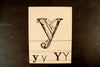 Vintage Letter "Y" Flashcard / Phonics Card (c.1941) - thirdshift