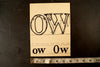 Vintage "OW" Phonics Flashcard (c.1941) - thirdshift