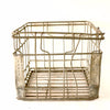 Vintage Metal Dairy Crate / Wire Milk Crate Bottle Basket "EWALD BROS, MINNEAPOLIS" (c1968) - thirdshift